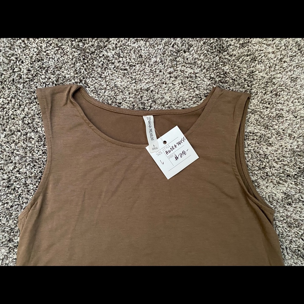 Zenana Premium Audra Brown Dress